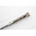 Dagger Knife Silver Koftgiri Antique Damascus Sakela Steel Blade Handle D618